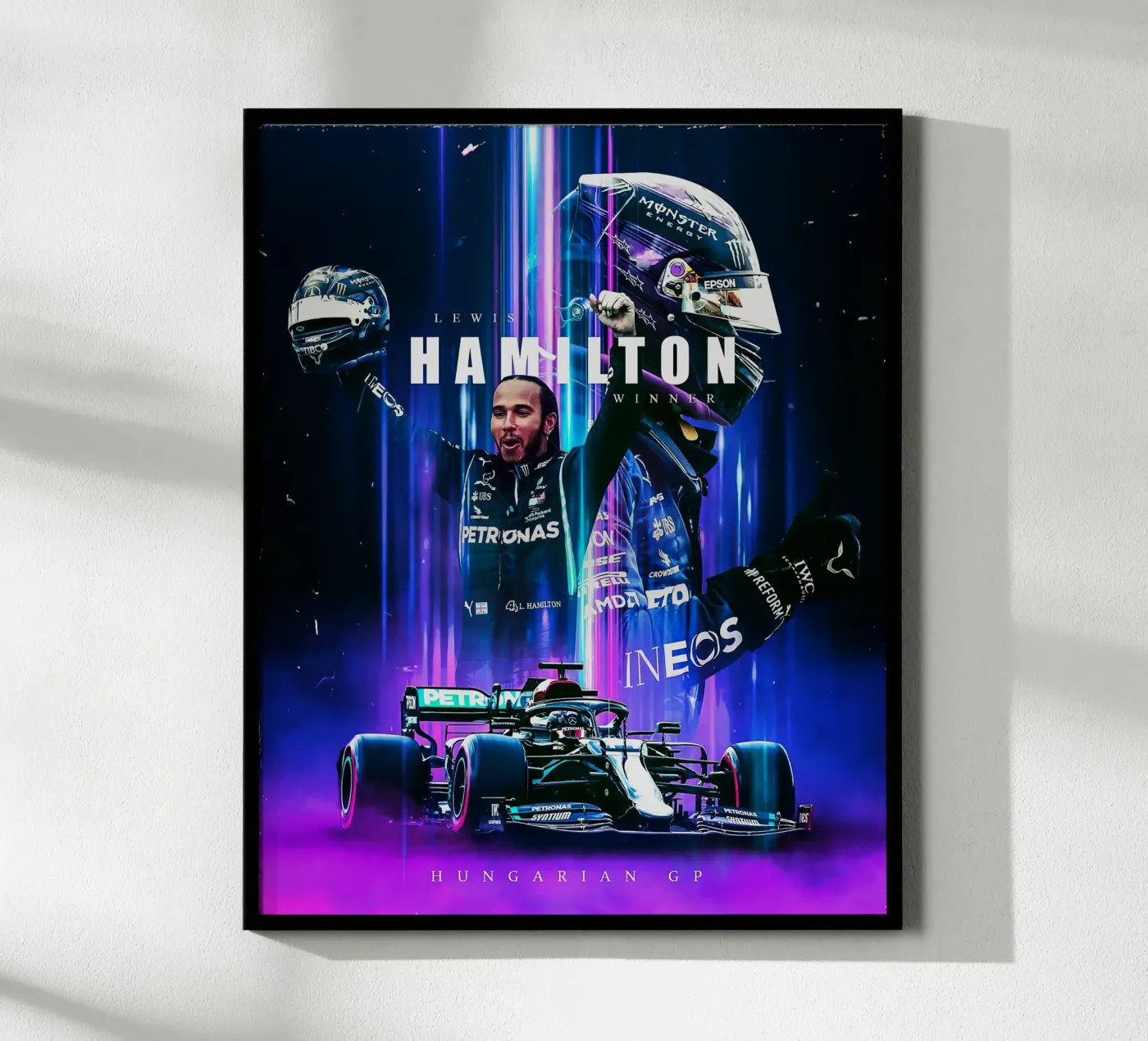 Lewis Hamilton poster da Indah Creative