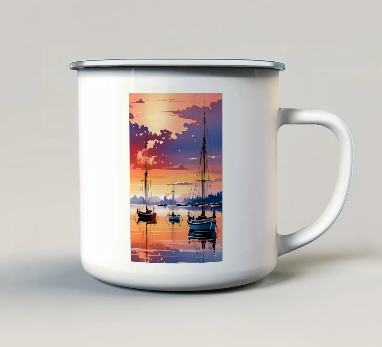 Sonnenuntergang tazza in smalto da kosinsart.gallery