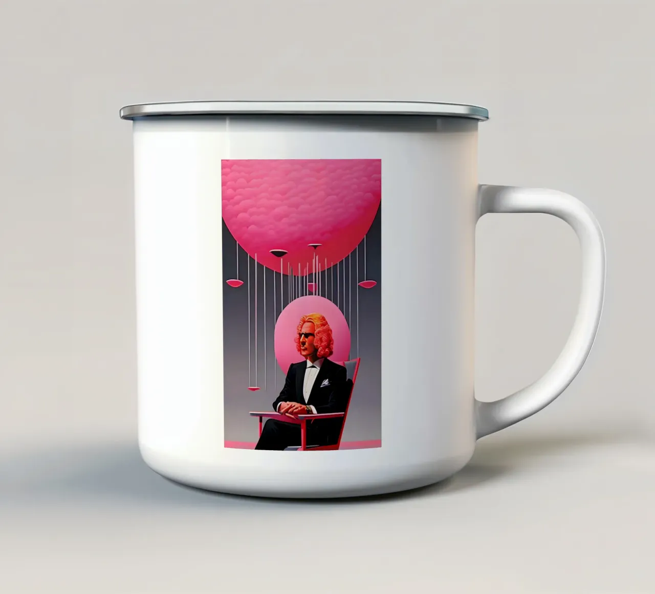 pink-flyod-david-gillmore tazza in smalto da kosinsart.gallery
