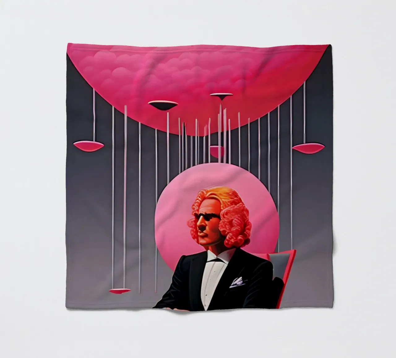 pink-flyod-david-gillmore coperta in pile da kosinsart.gallery