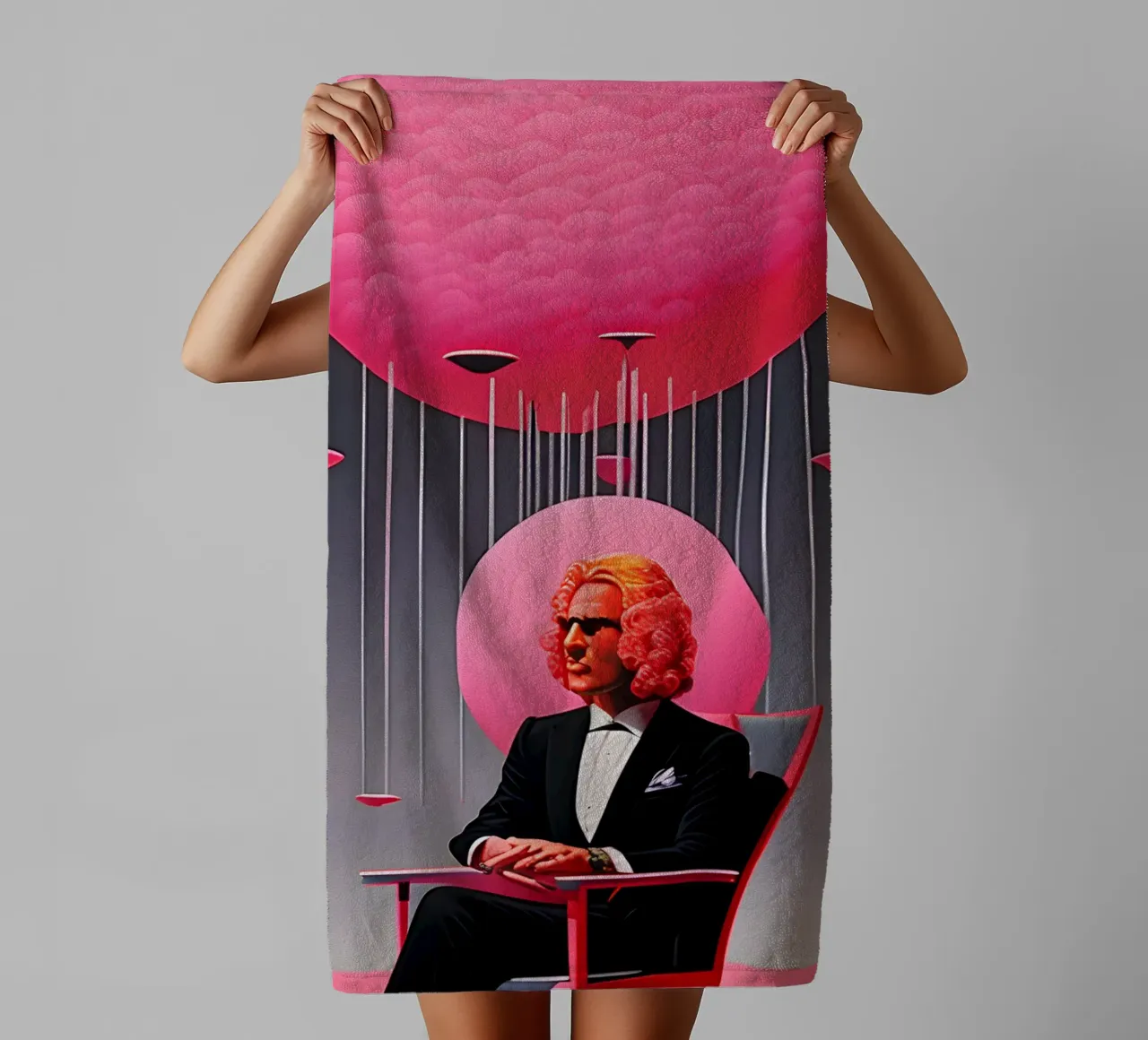 pink-flyod-david-gillmore asciugamano da bagno da kosinsart.gallery