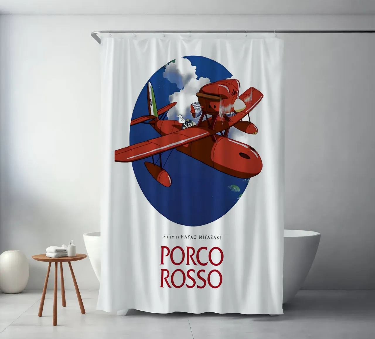 Porco Rosso – Studio Ghibli tenda da doccia da Attaboy Dsgn