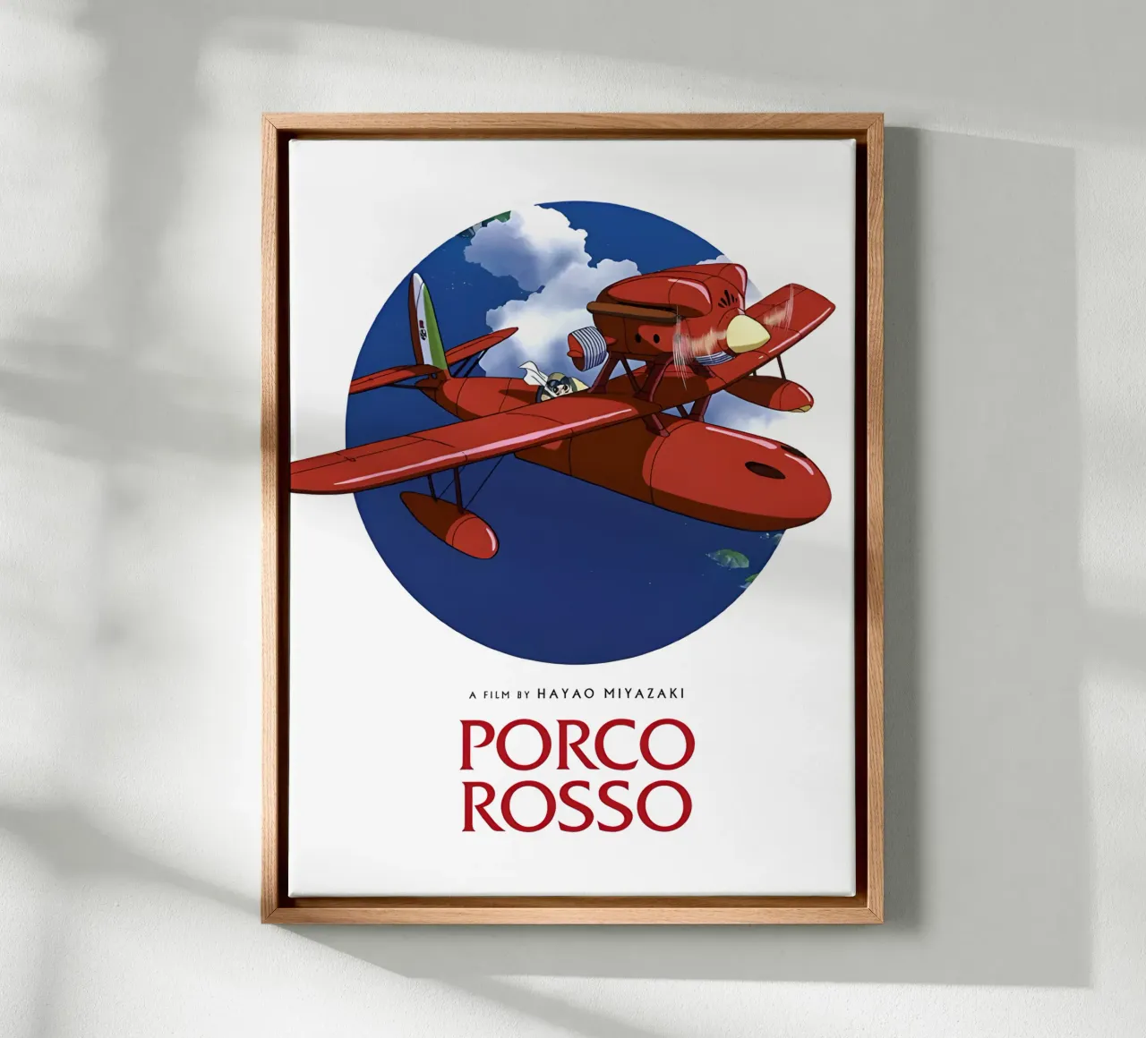 Porco Rosso – Studio Ghibli tela con Cornice a cassetta da Attaboy Dsgn
