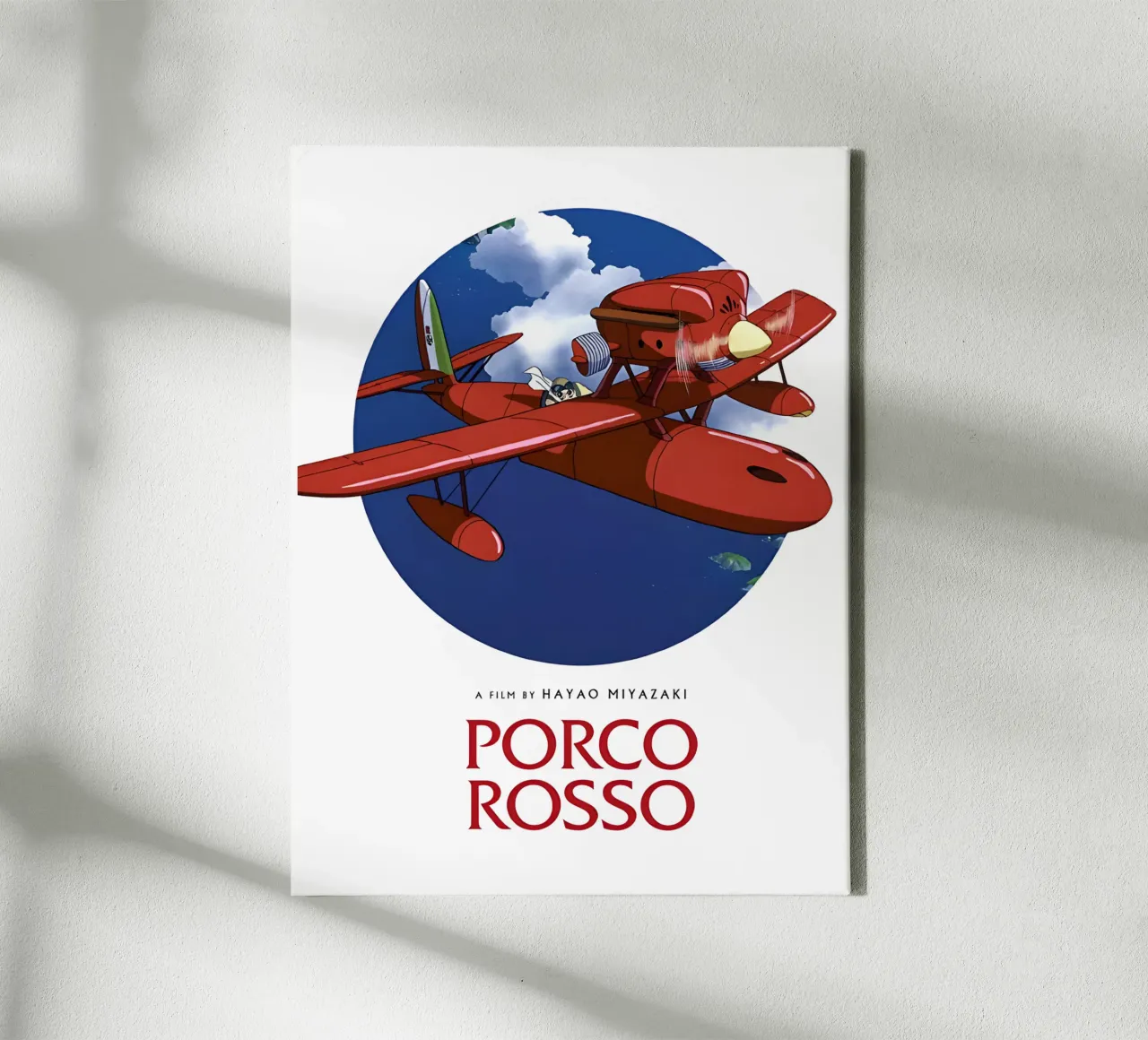Porco Rosso – Studio Ghibli tela con Cornice a cassetta da Attaboy Dsgn