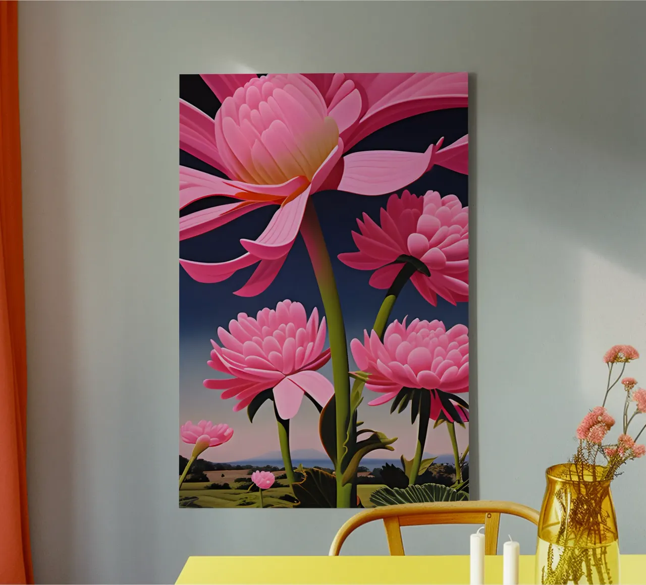 pink-flyod tela con Cornice a cassetta da kosinsart.gallery
