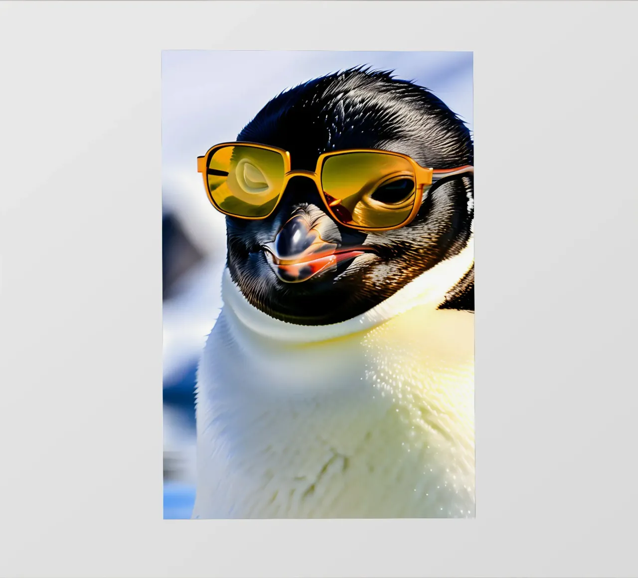 Pinguin mit Sonnenbrille 2 pellicola backlit da kosinsart.gallery