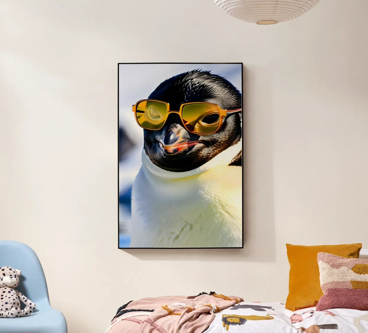 Pinguin mit Sonnenbrille 2 plexiglass da kosinsart.gallery
