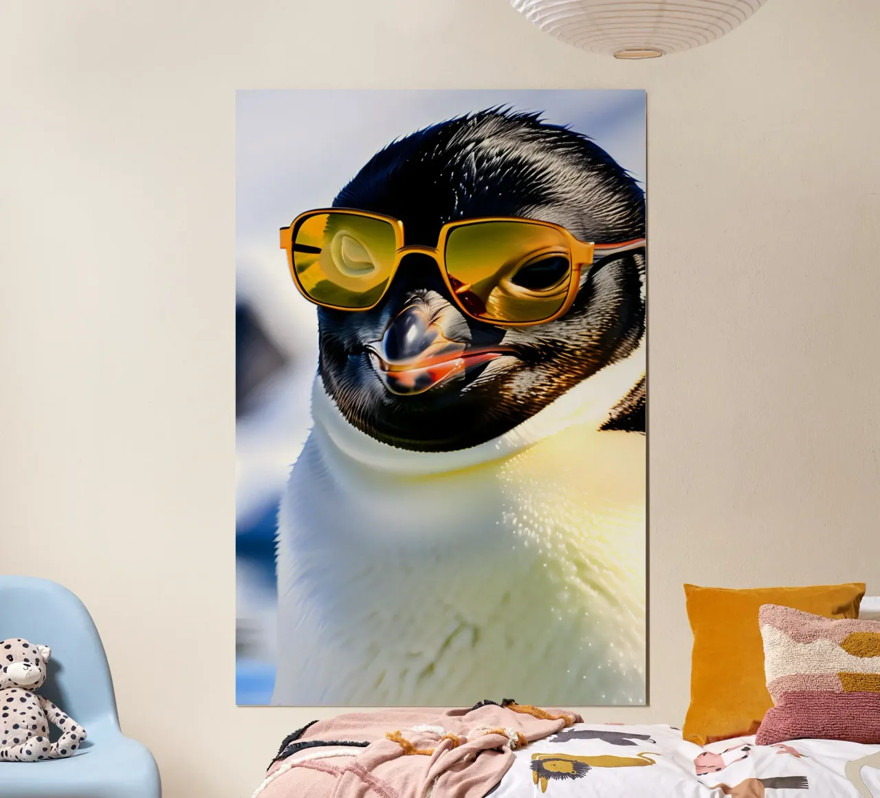 Pinguin mit Sonnenbrille 2 carta hahnemühle da kosinsart.gallery