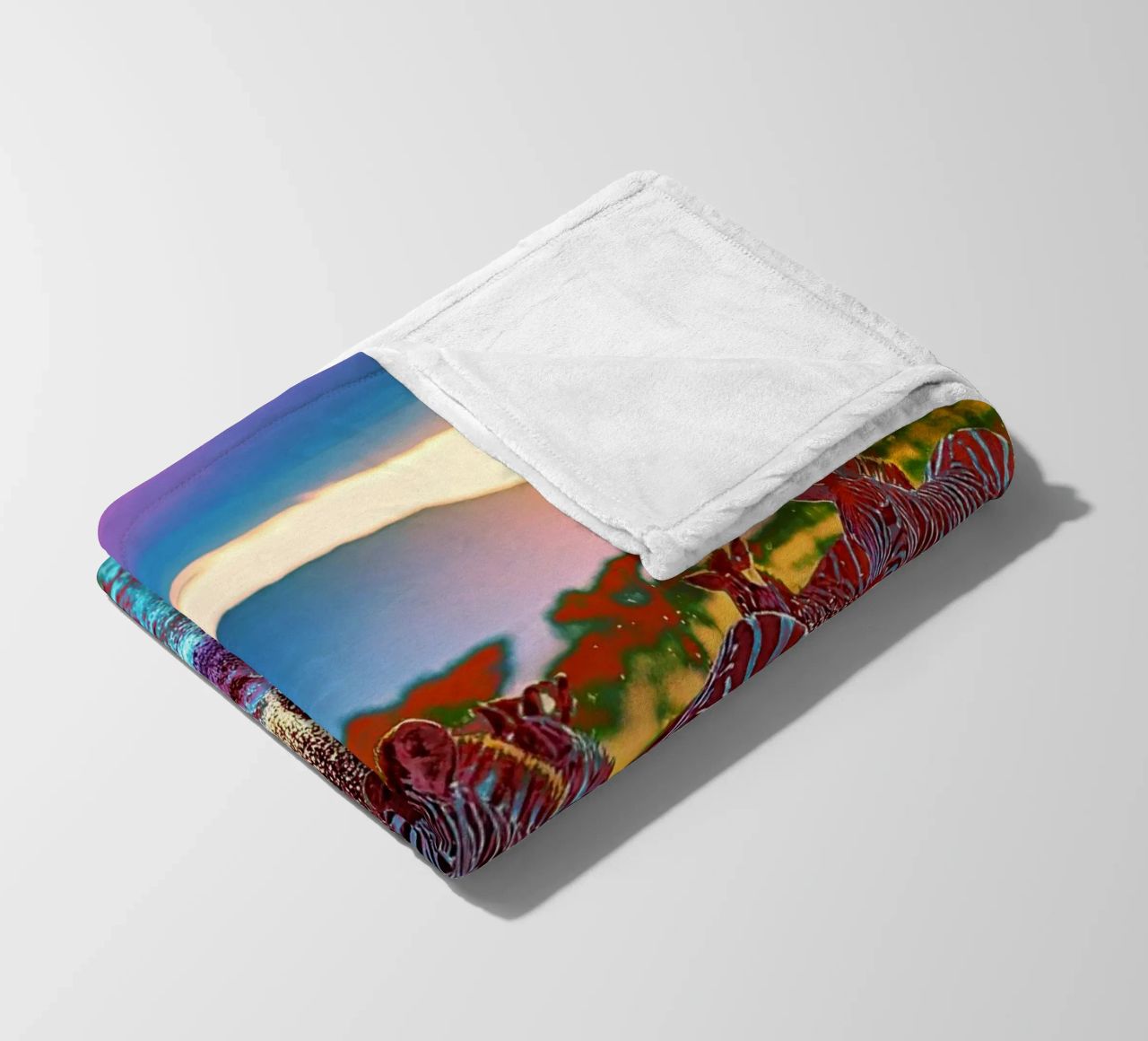 TROUPEAU DE ZEBRES AU SOLEIL COUCHANT. Couleur coperta in pile da Thierry vobmann photography