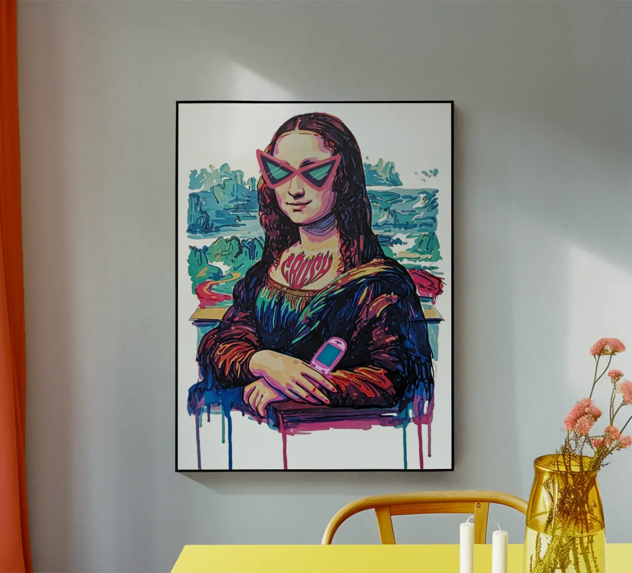 Mona goes viral plexiglass da Eni Brandon