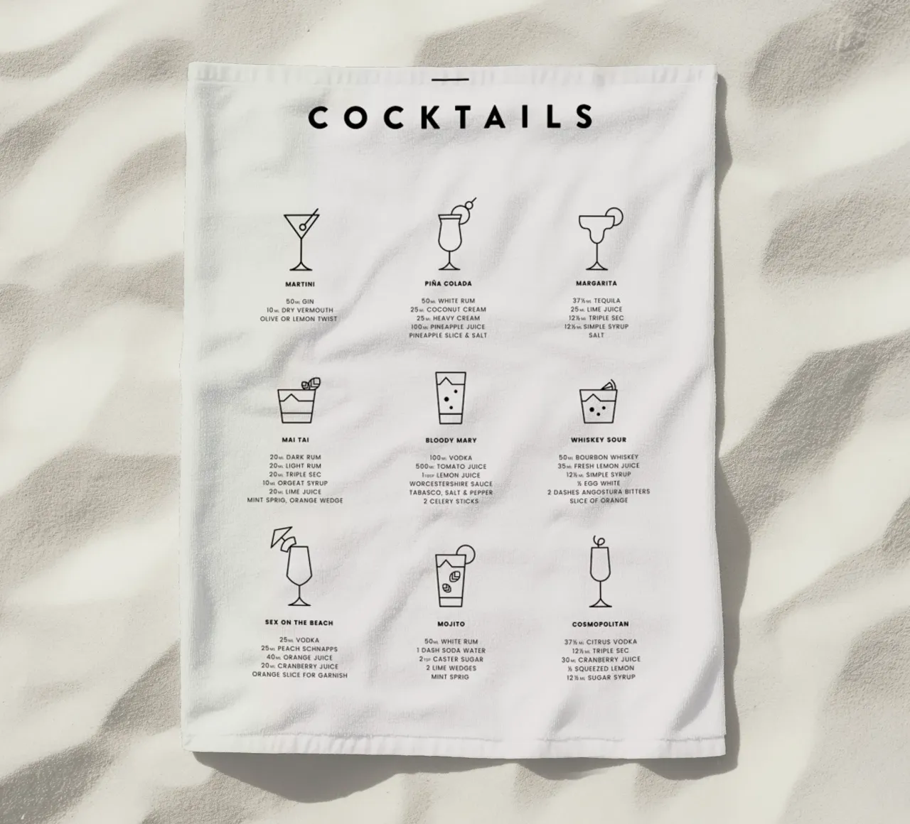 Cocktail Chart 2 telo mare da daylight design studio