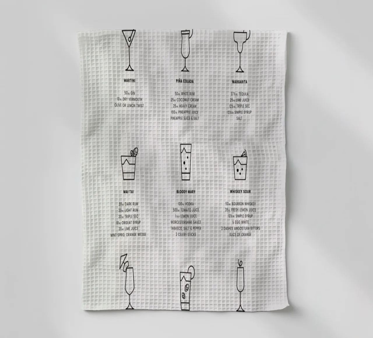 Cocktail Chart 2 canovaccio da cucina da daylight design studio