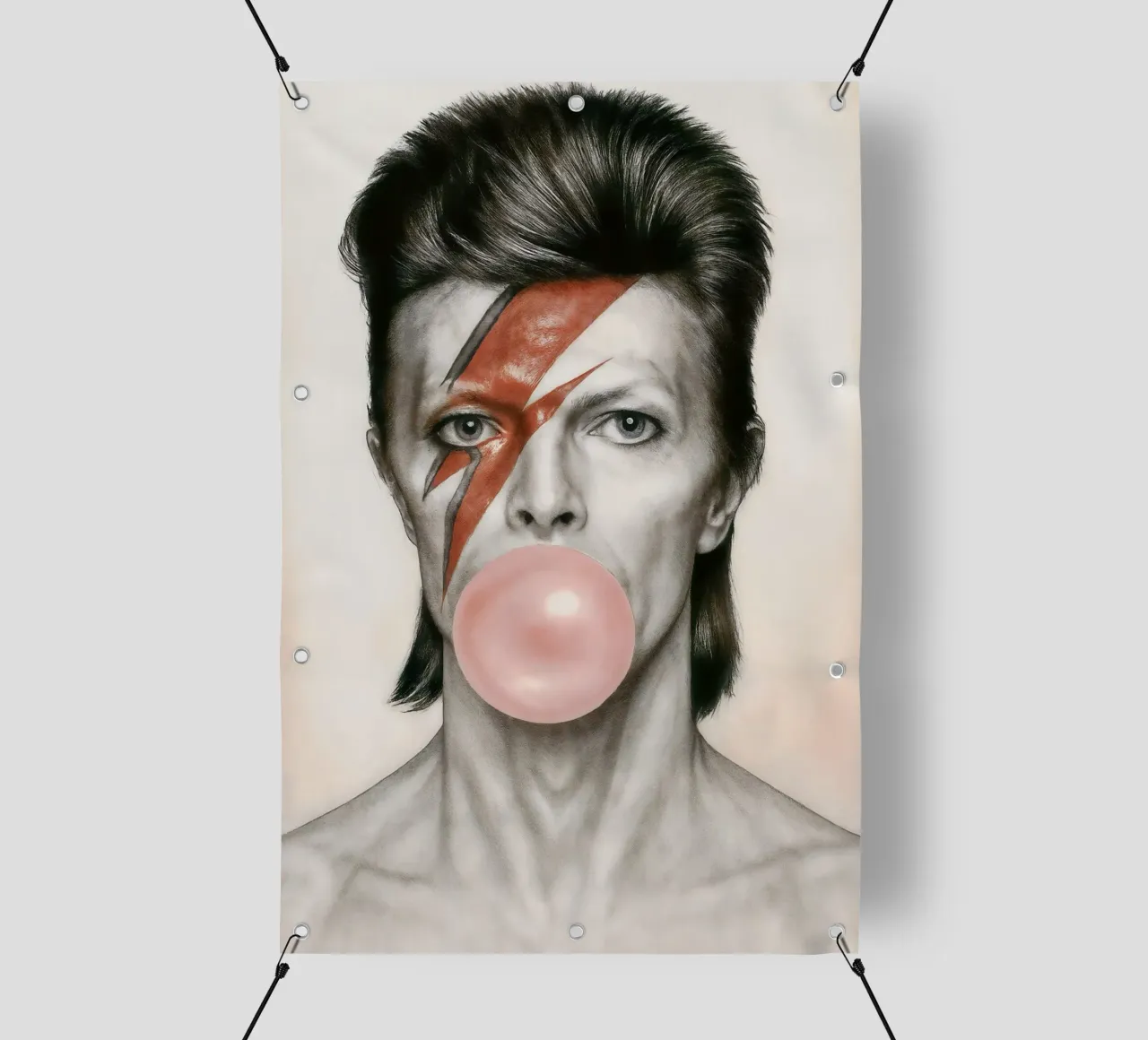 Bowie with a Pop telo in pvc da CNTRL