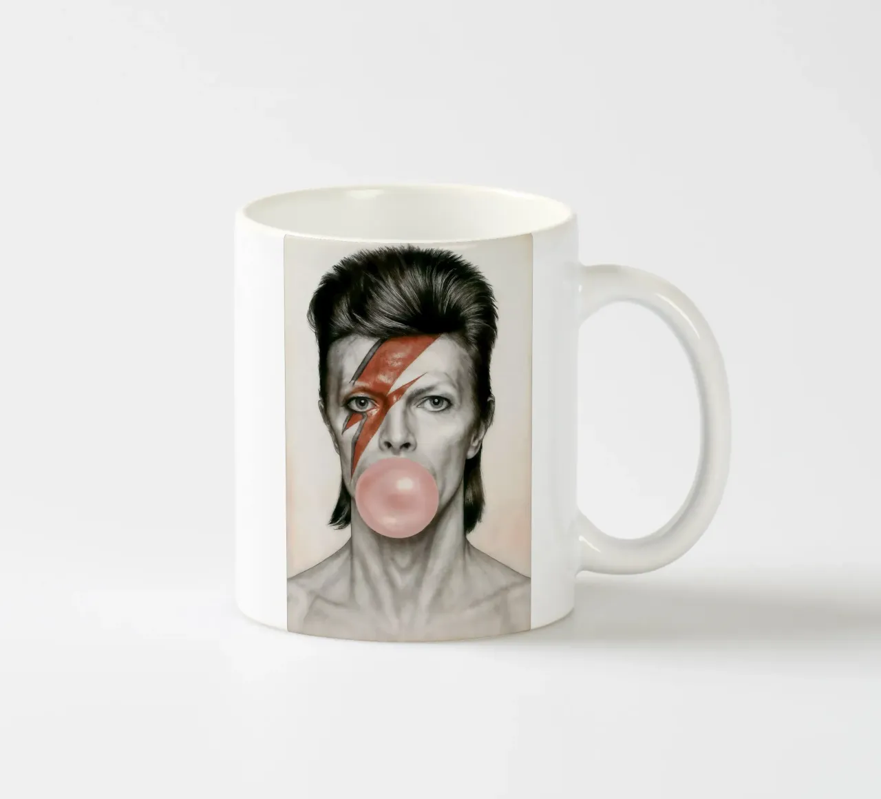 Bowie with a Pop Keramik Tasse von CNTRL