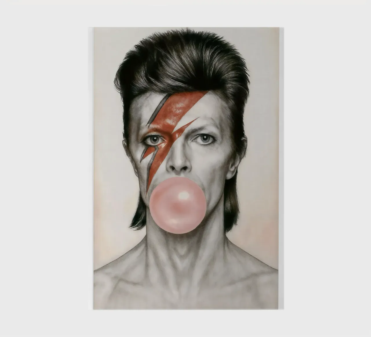 Bowie with a Pop notebook by CNTRL
