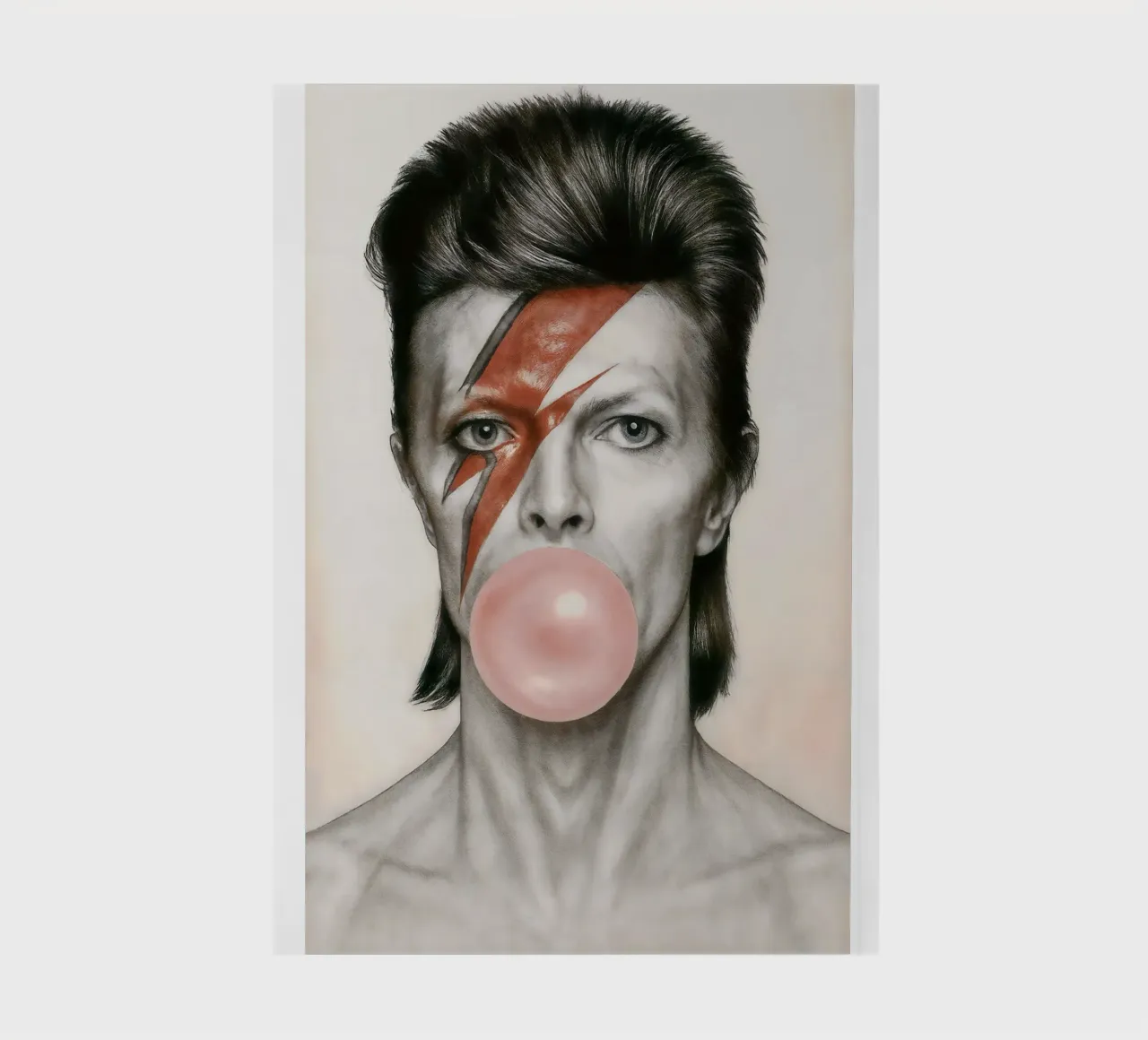 Bowie with a Pop notebook by CNTRL