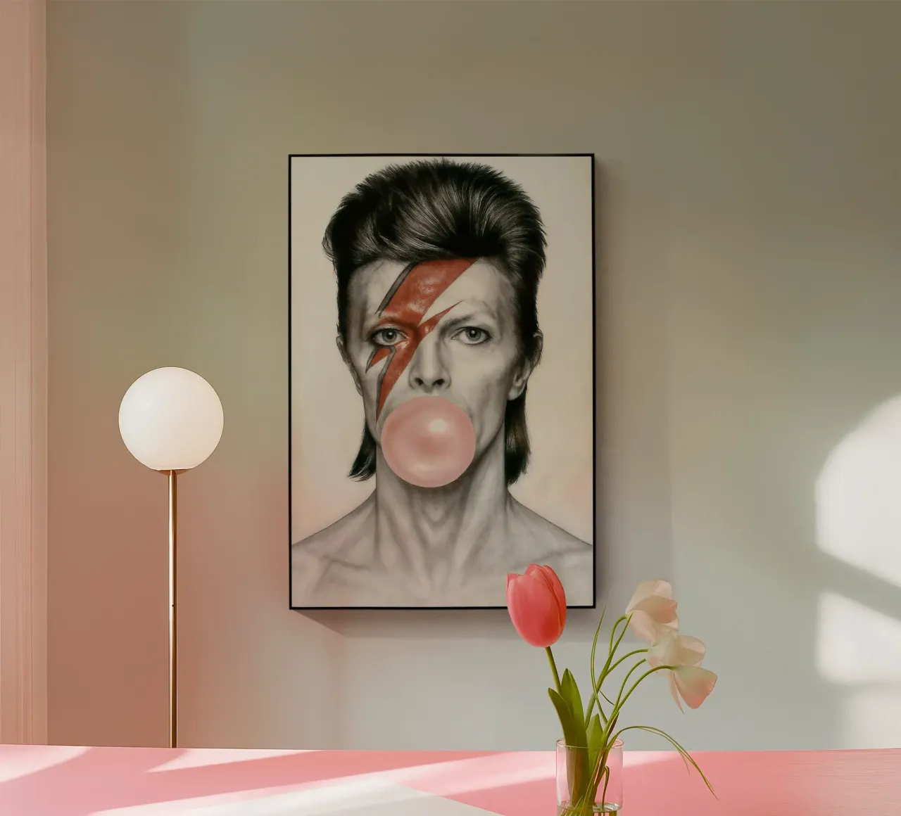 Bowie with a Pop plexiglass da CNTRL