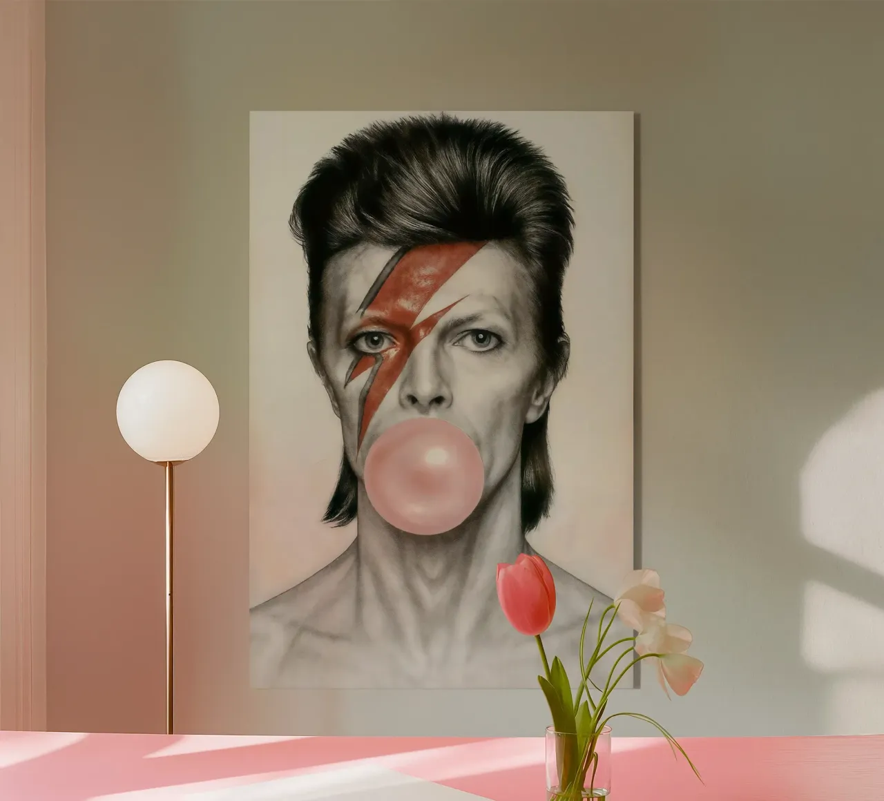 Bowie with a Pop plexiglass da CNTRL