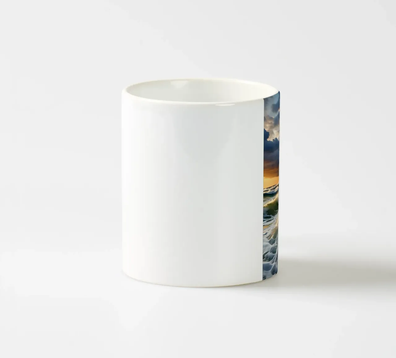 Ocean Wellen tazza in ceramica da kosinsart.gallery