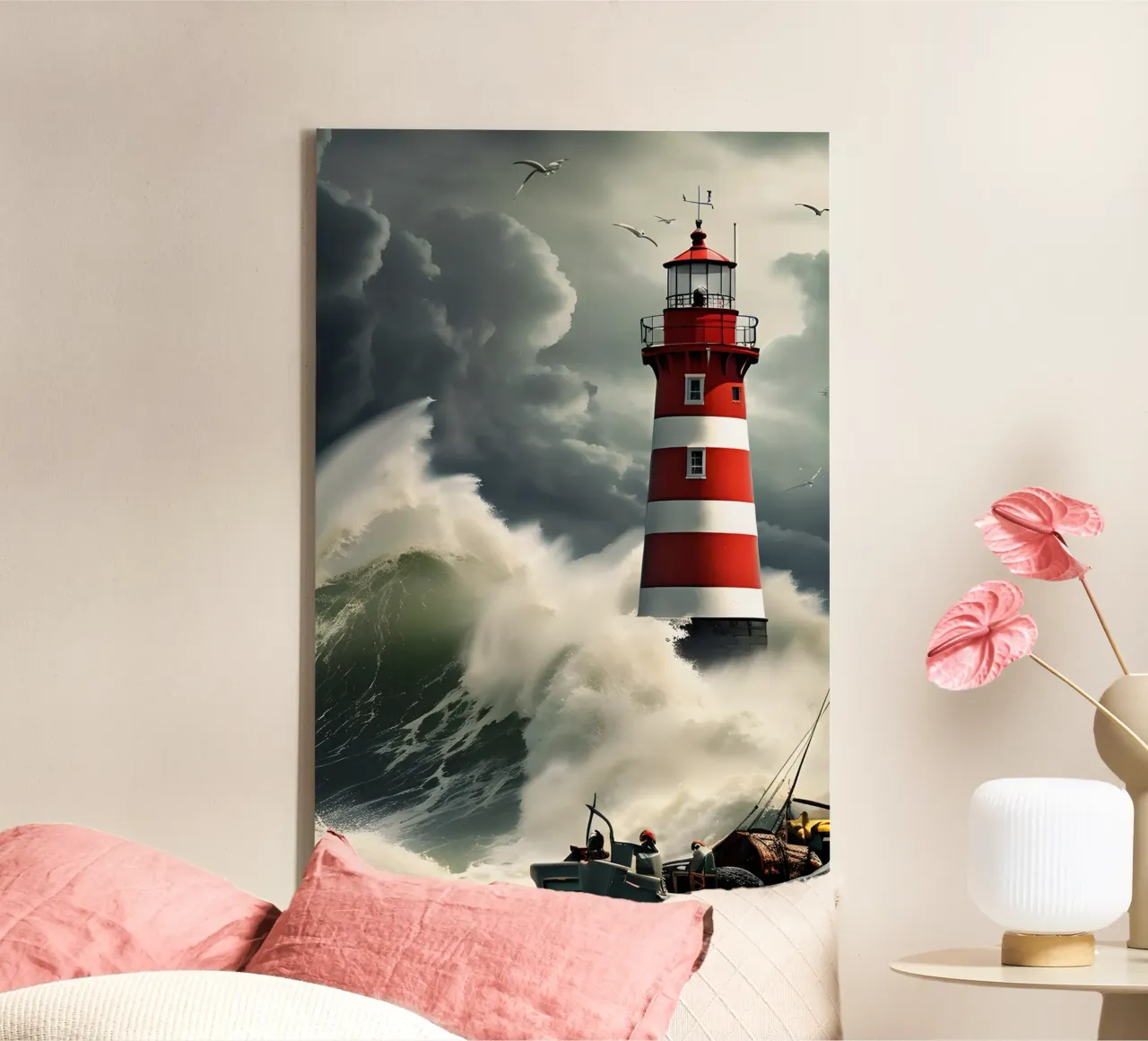 Ocean Sturm 1 tela con Cornice a cassetta da kosinsart.gallery