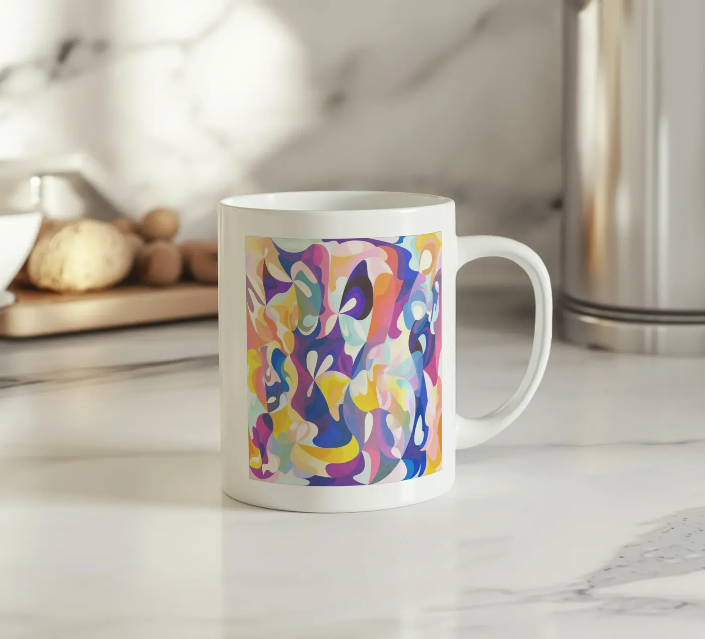 Pattern Love ceramic mug by Abstract Joy