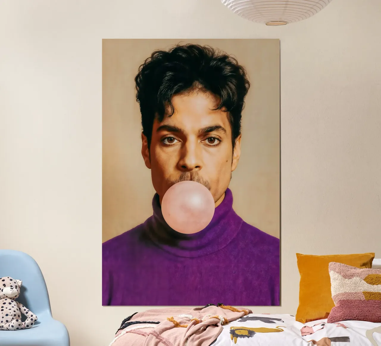 Prince – Purple Pop poster avec cadre en bois de CNTRL