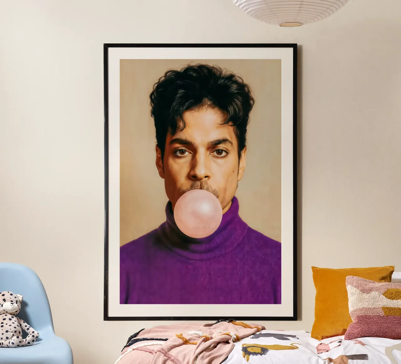 Prince – Purple Pop poster avec cadre en bois de CNTRL