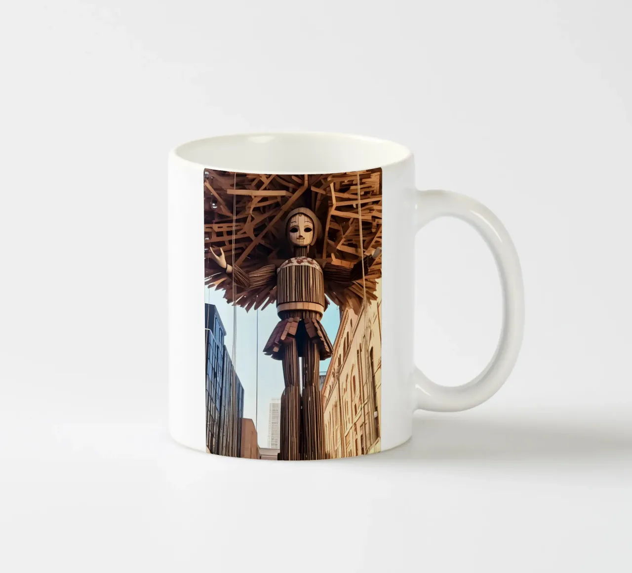 Holzfigur 3 tazza in ceramica da kosinsart.gallery