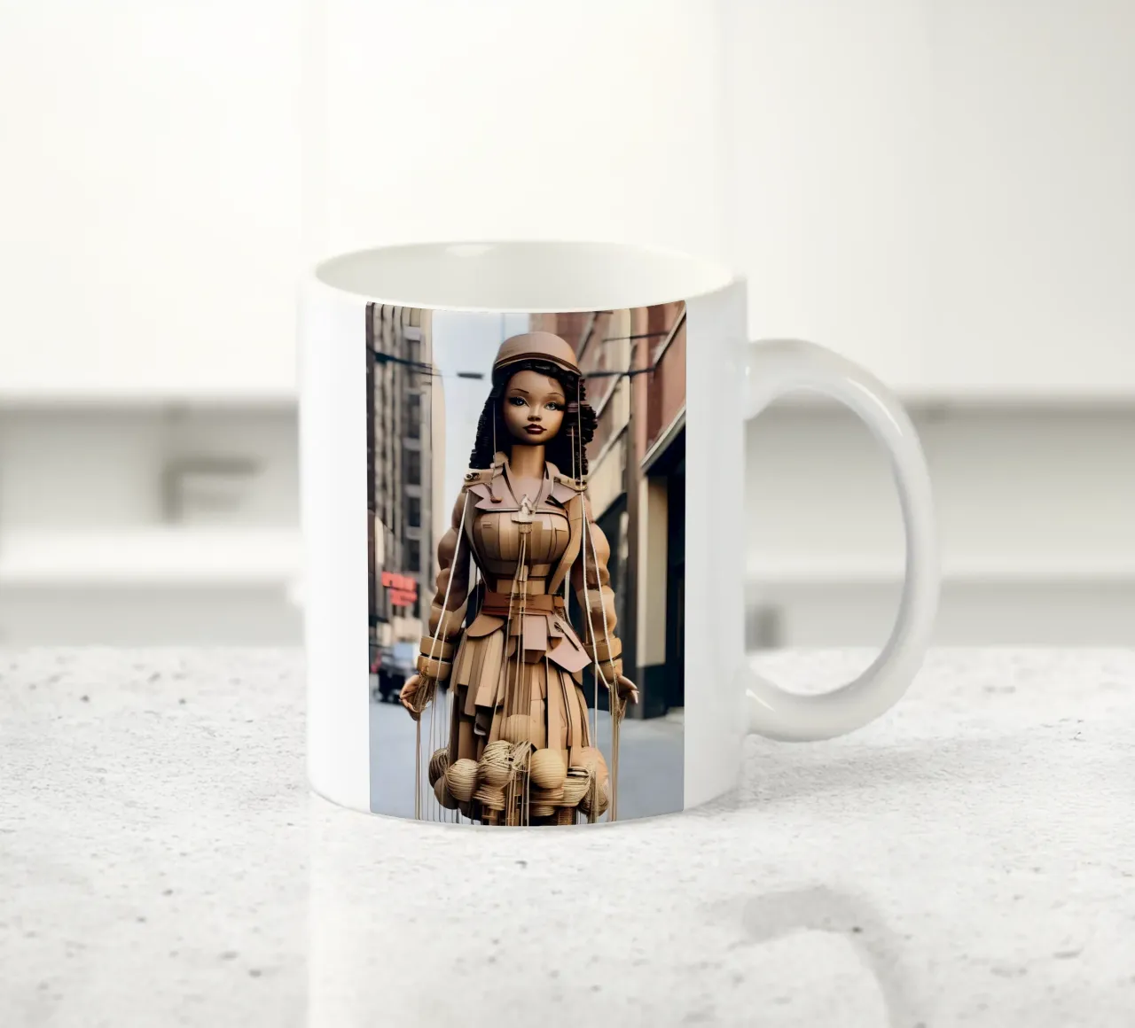 Holzfigur 2 tazza in ceramica da kosinsart.gallery