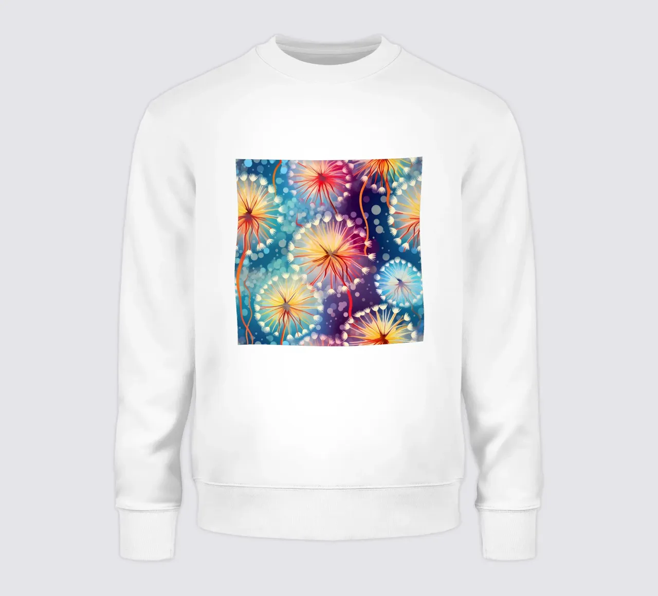 Dientes de león Cosmic Bloom sudadera de Botanical Pattern House