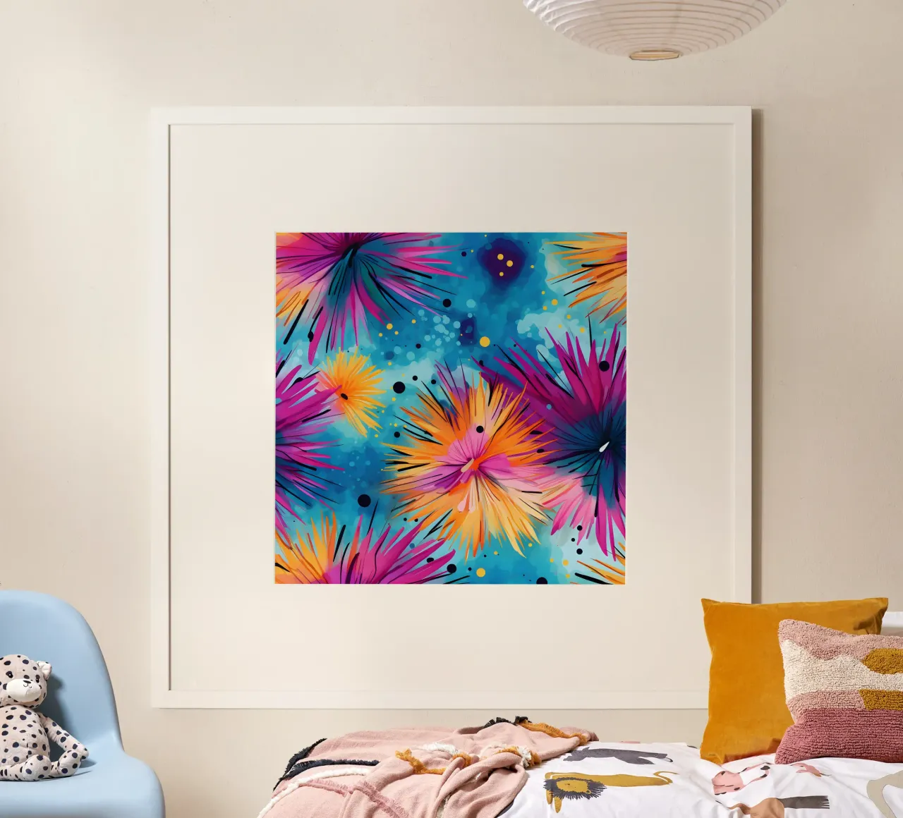 Cosmic Bloom Dandelions hahnemühle by Botanical Pattern House