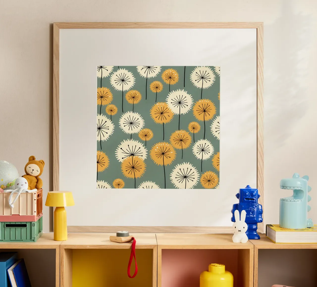 Amber Whimsy Dandelions hahnemühle by Botanical Pattern House