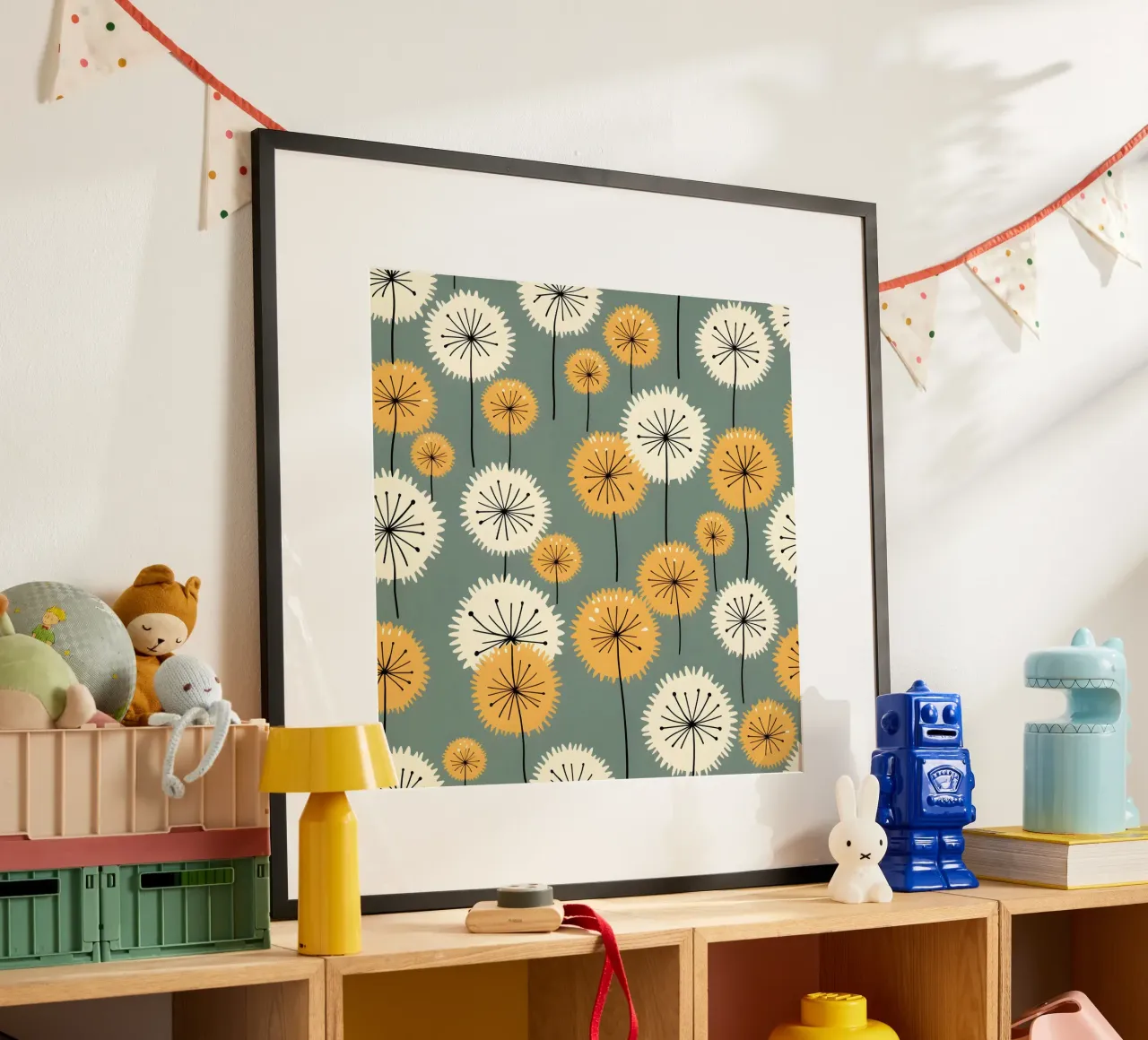 Amber Whimsy Dandelions hahnemühle by Botanical Pattern House