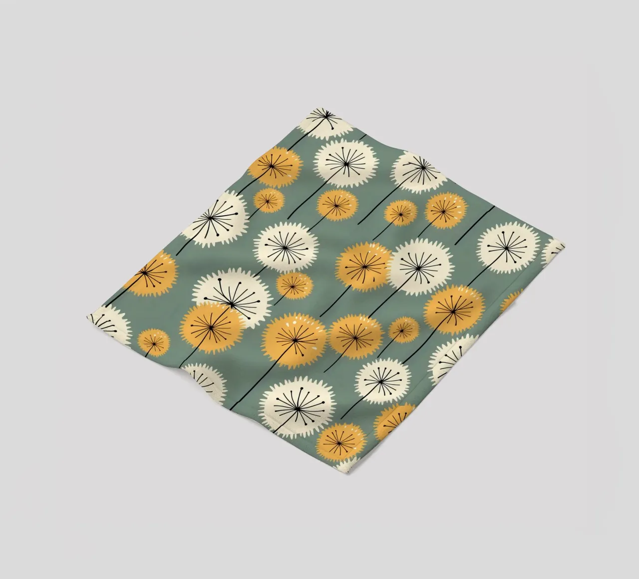 Amber Whimsy Pusteblumen Fleecedecke von Botanical Pattern House