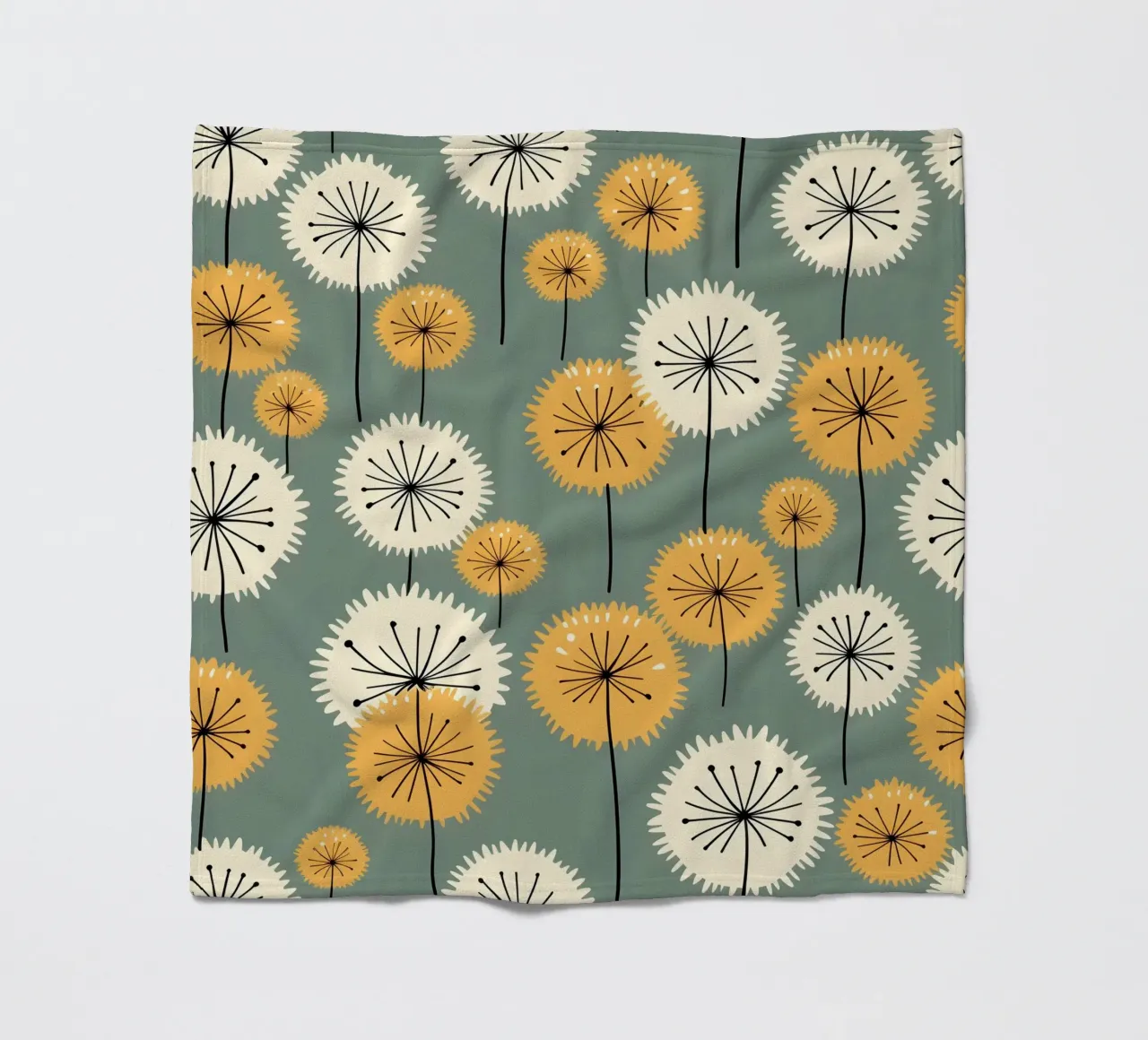 Amber Whimsy Pusteblumen Fleecedecke von Botanical Pattern House