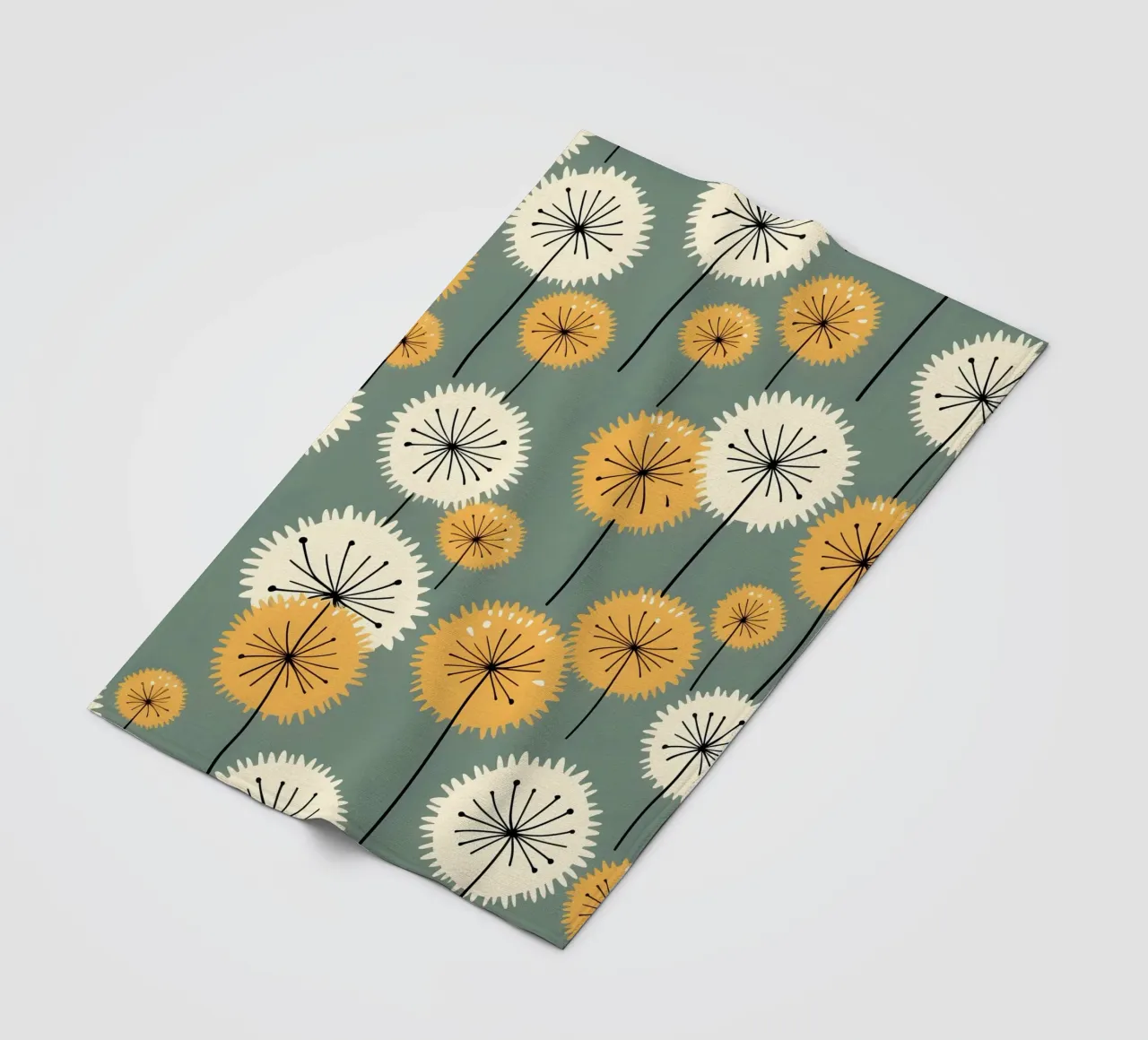 Amber Whimsy Pusteblumen Fleecedecke von Botanical Pattern House