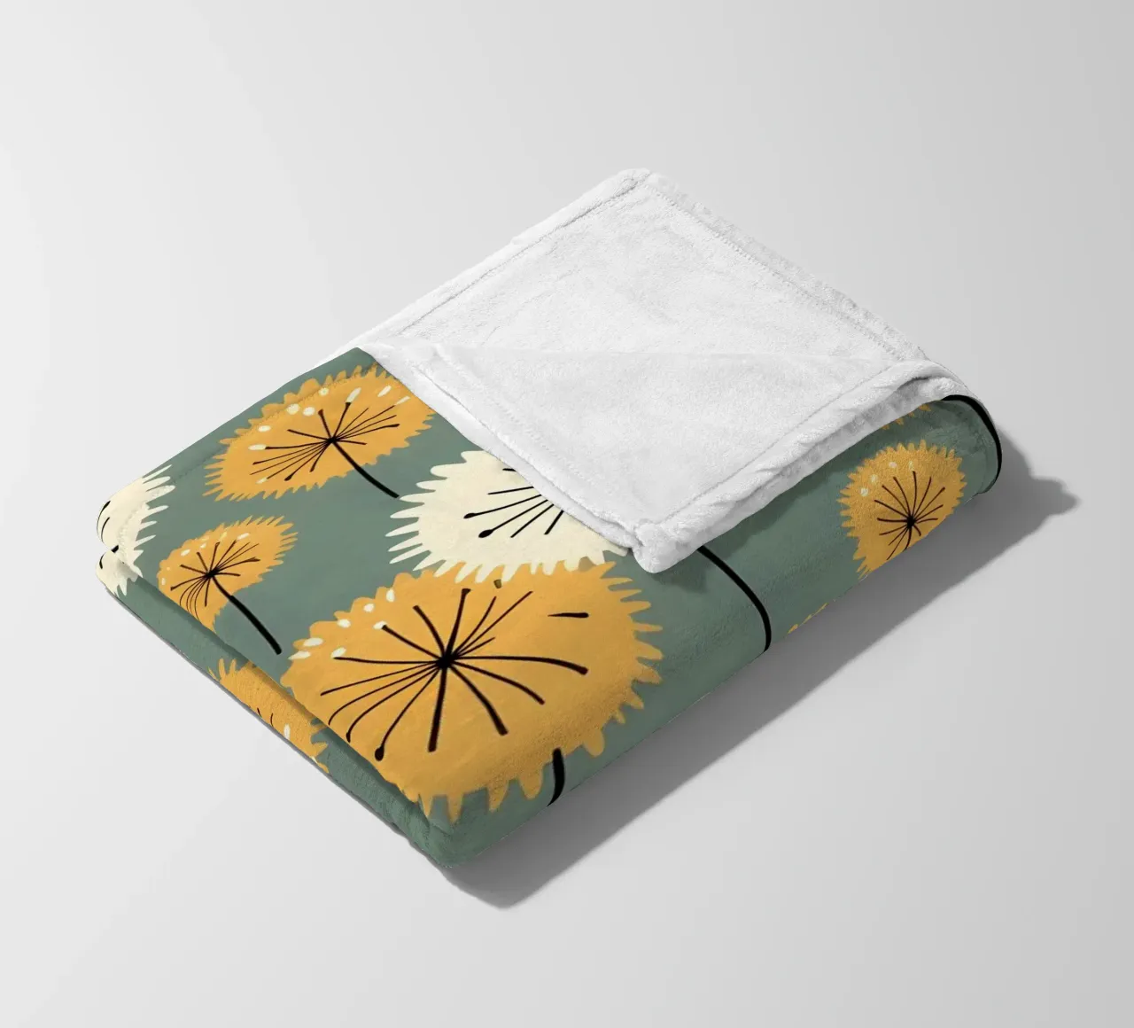 Amber Whimsy Pusteblumen Fleecedecke von Botanical Pattern House