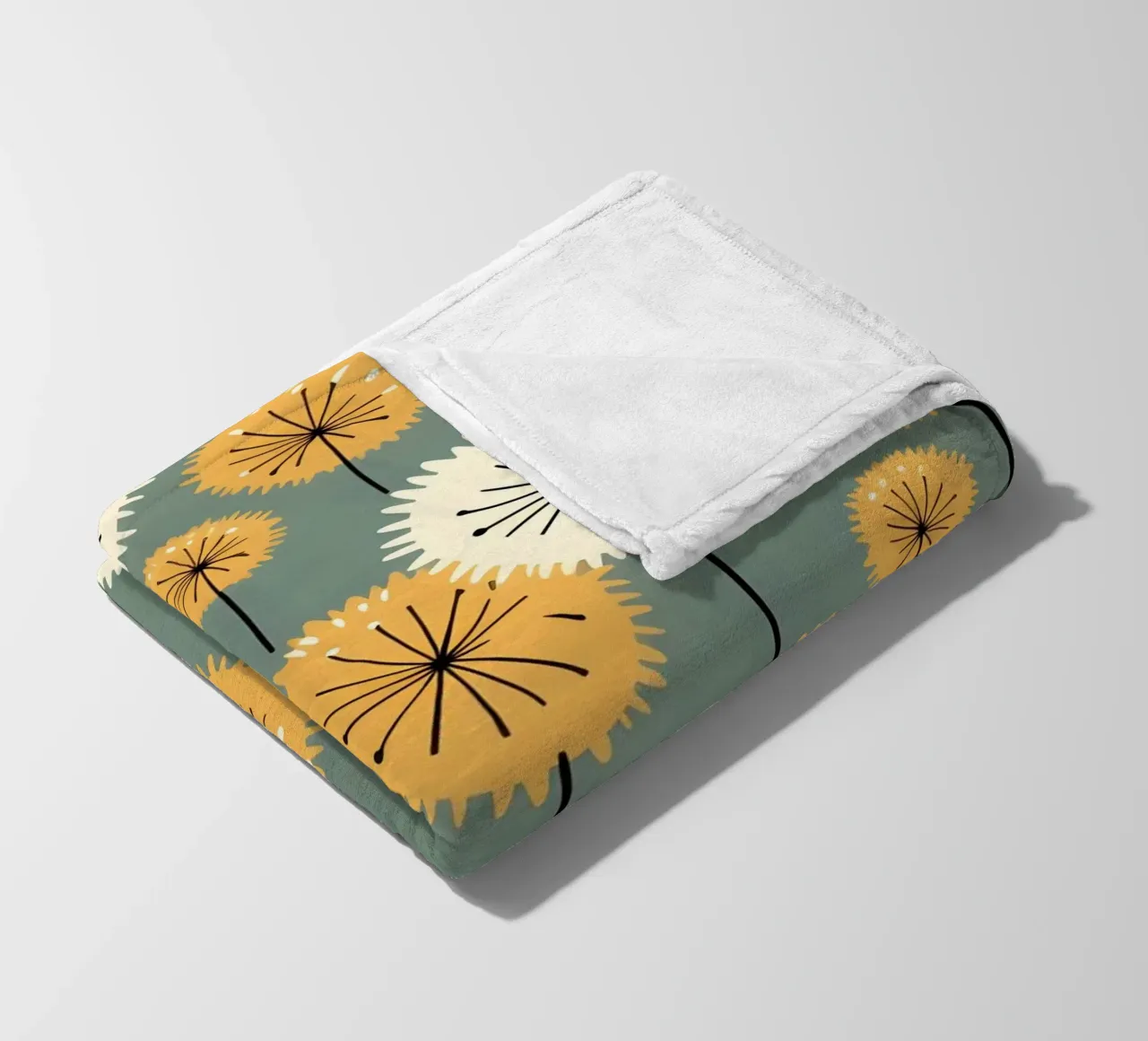 Amber Whimsy Pusteblumen Fleecedecke von Botanical Pattern House