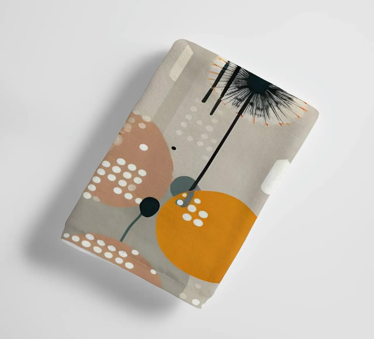 Amber Whimsy Dandelions towel by Botanical Pattern House
