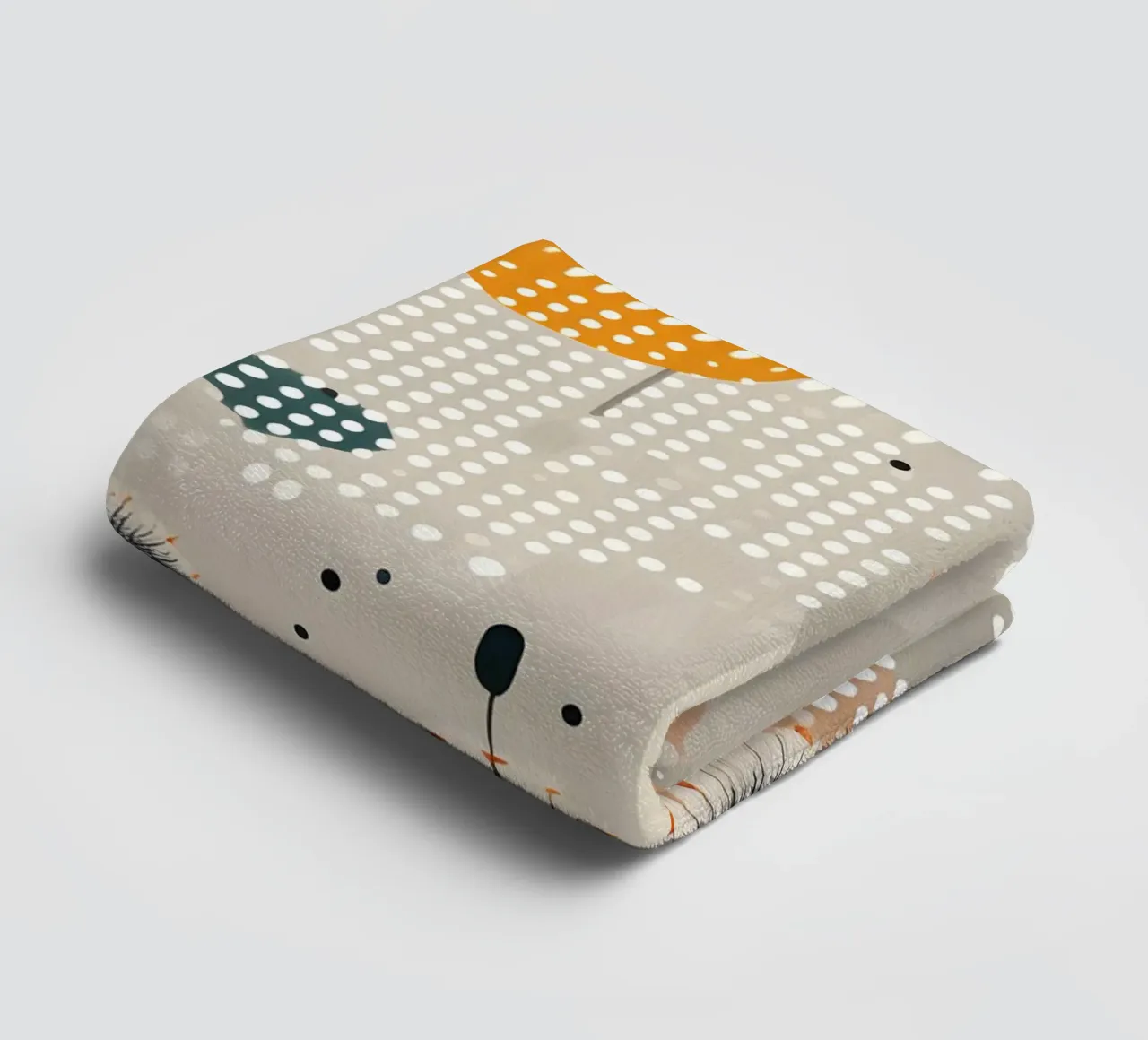 Amber Whimsy Dandelions towel by Botanical Pattern House