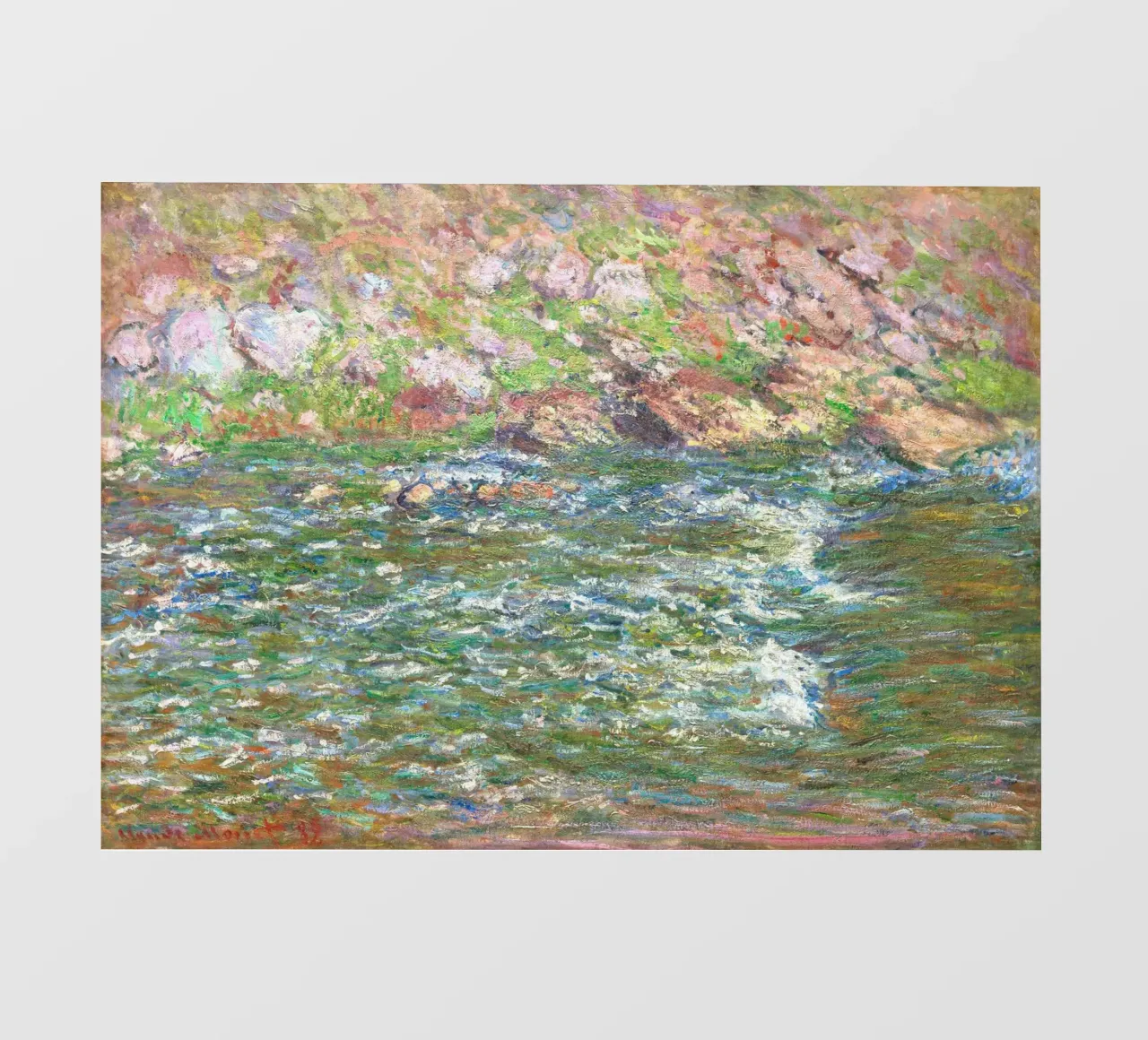 Rapids on the Petite Creuse at Fresselines (1889) by Claude photo wallpaper by Monet Art Prints