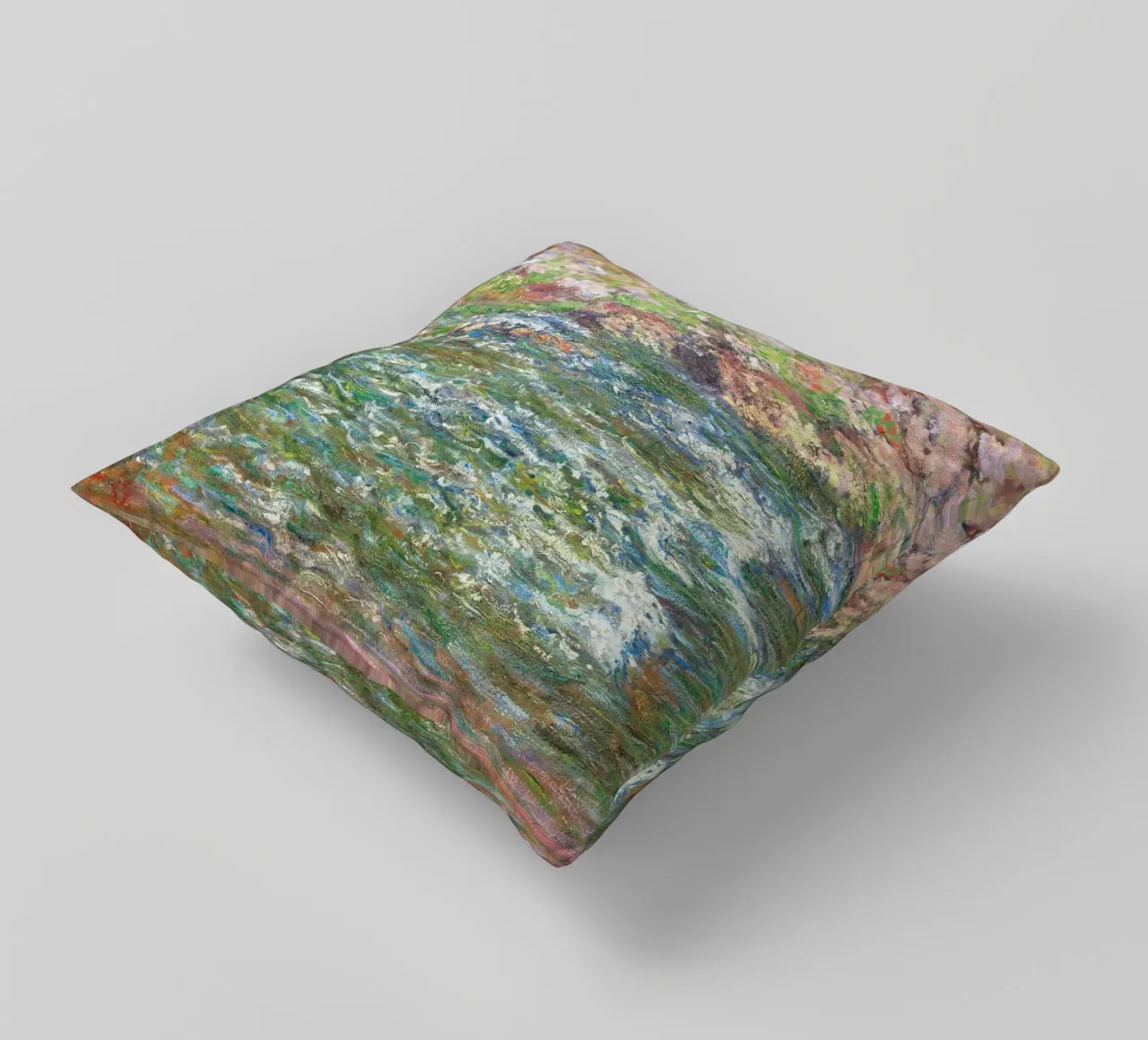 Rapide sulla Petite Creuse a Fresselines (1889) di Claude cuscino da Monet Art Prints