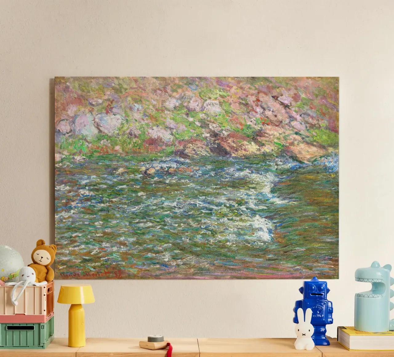 Rapids on the Petite Creuse at Fresselines (1889) by Claude acrylic glass by Monet Art Prints
