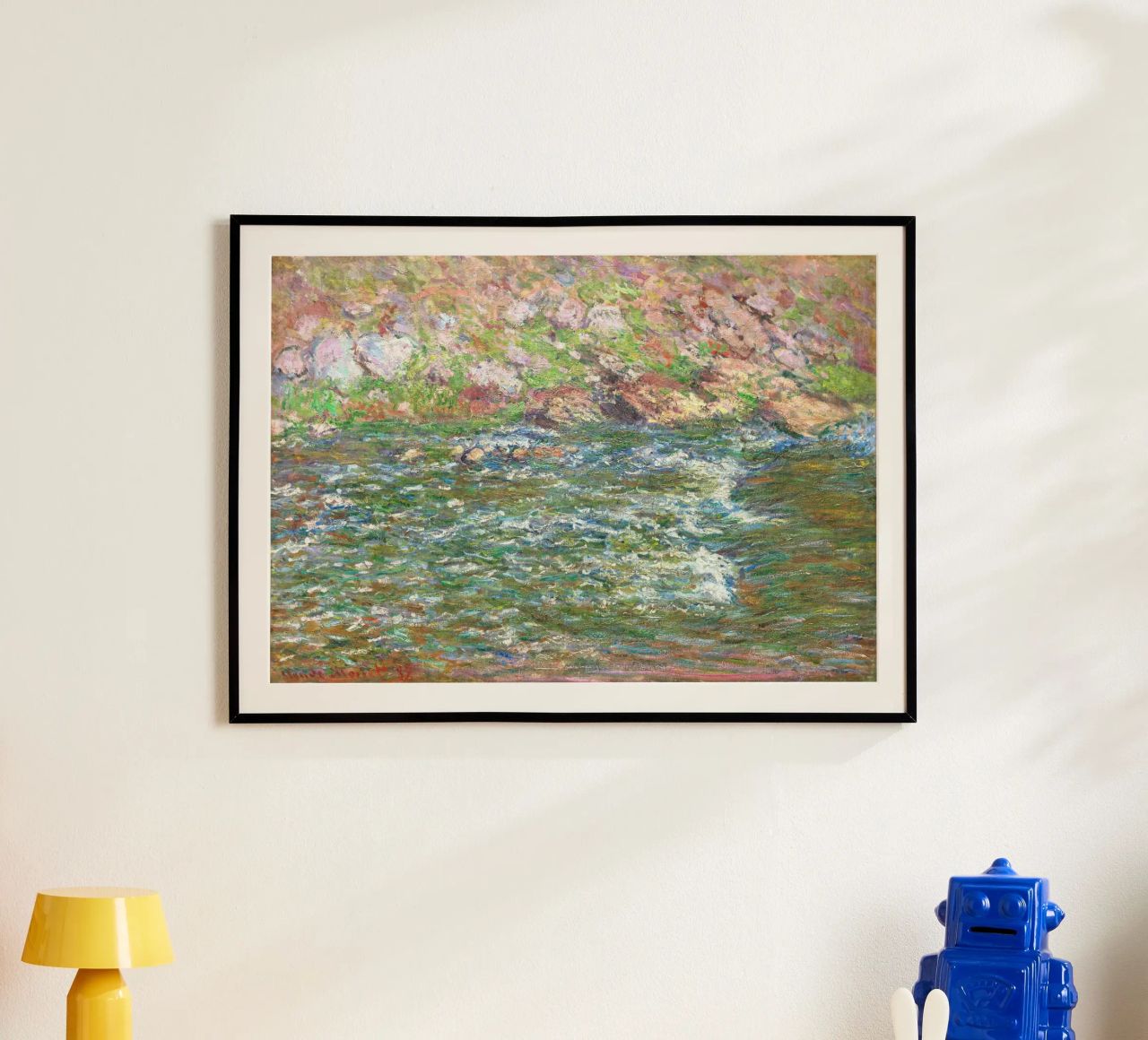 Rapide sulla Petite Creuse a Fresselines (1889) di Claude poster da Monet Art Prints