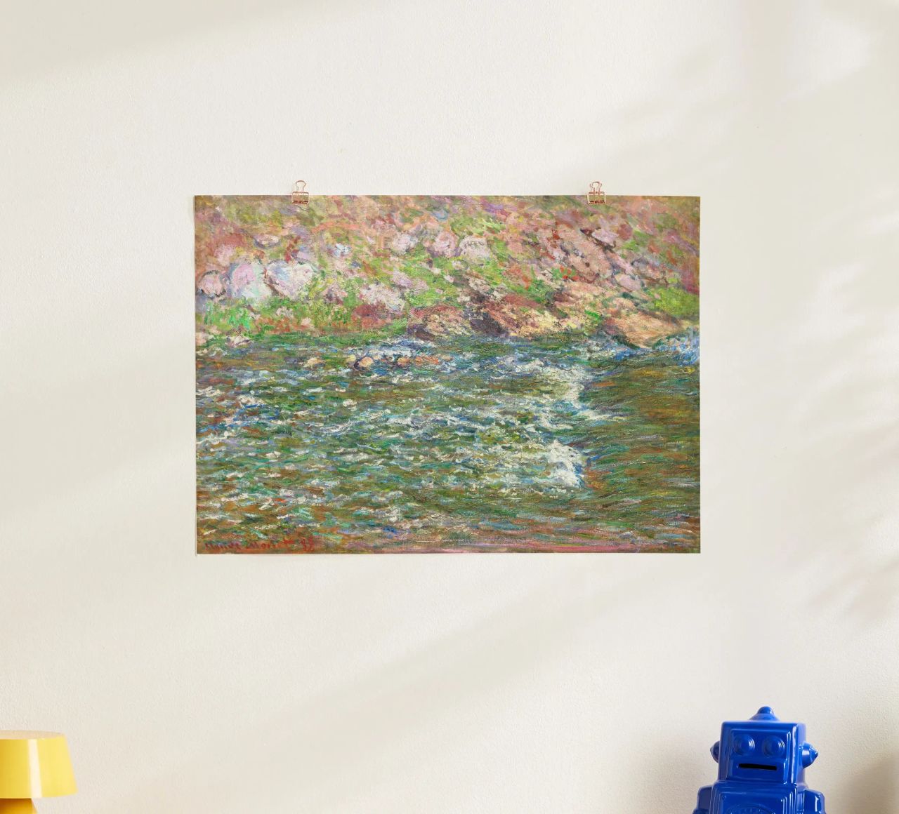Rapide sulla Petite Creuse a Fresselines (1889) di Claude poster da Monet Art Prints