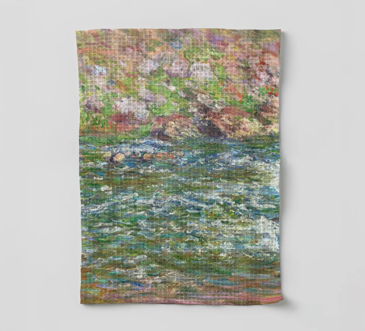 Rapide sulla Petite Creuse a Fresselines (1889) di Claude canovaccio da cucina da Monet Art Prints