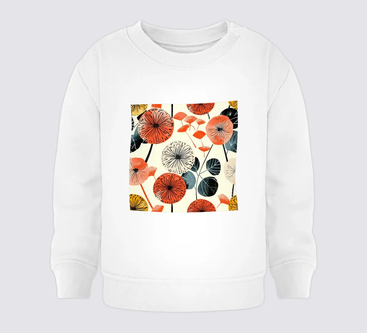 Fioritura del dente di leone felpa neonato da Botanical Pattern House