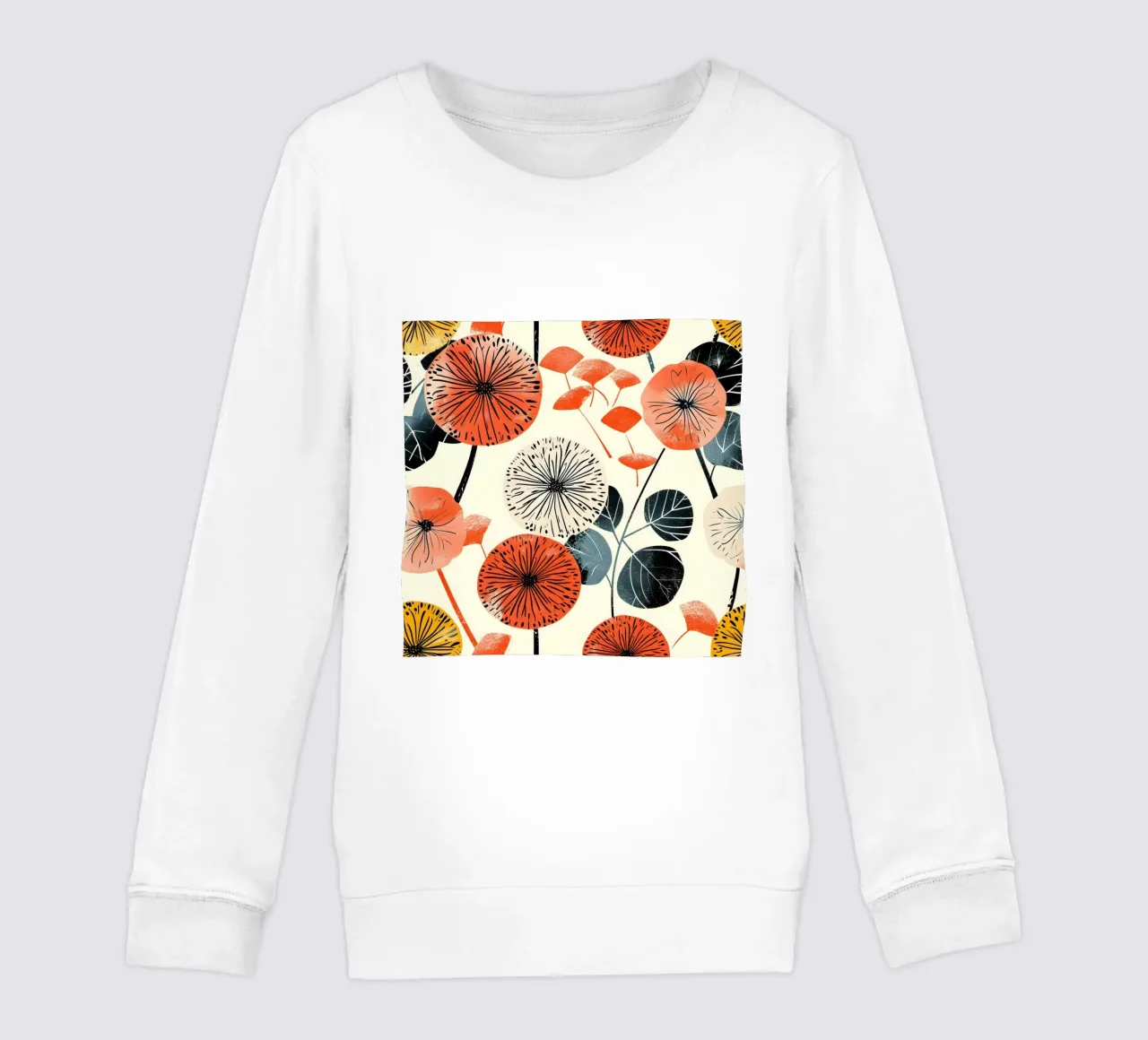 Fioritura del dente di leone felpa bambino da Botanical Pattern House