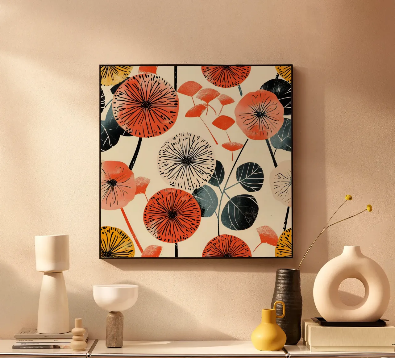 Dandelion Bloom forex plate by Botanical Pattern House