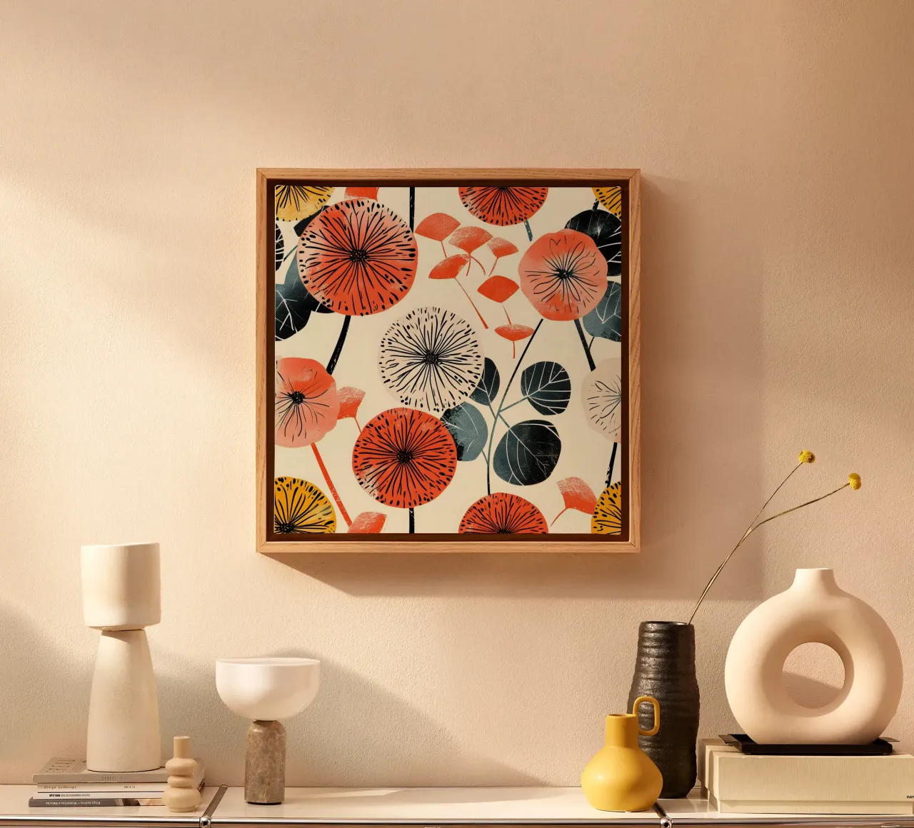 Dandelion Bloom canvas by Botanical Pattern House